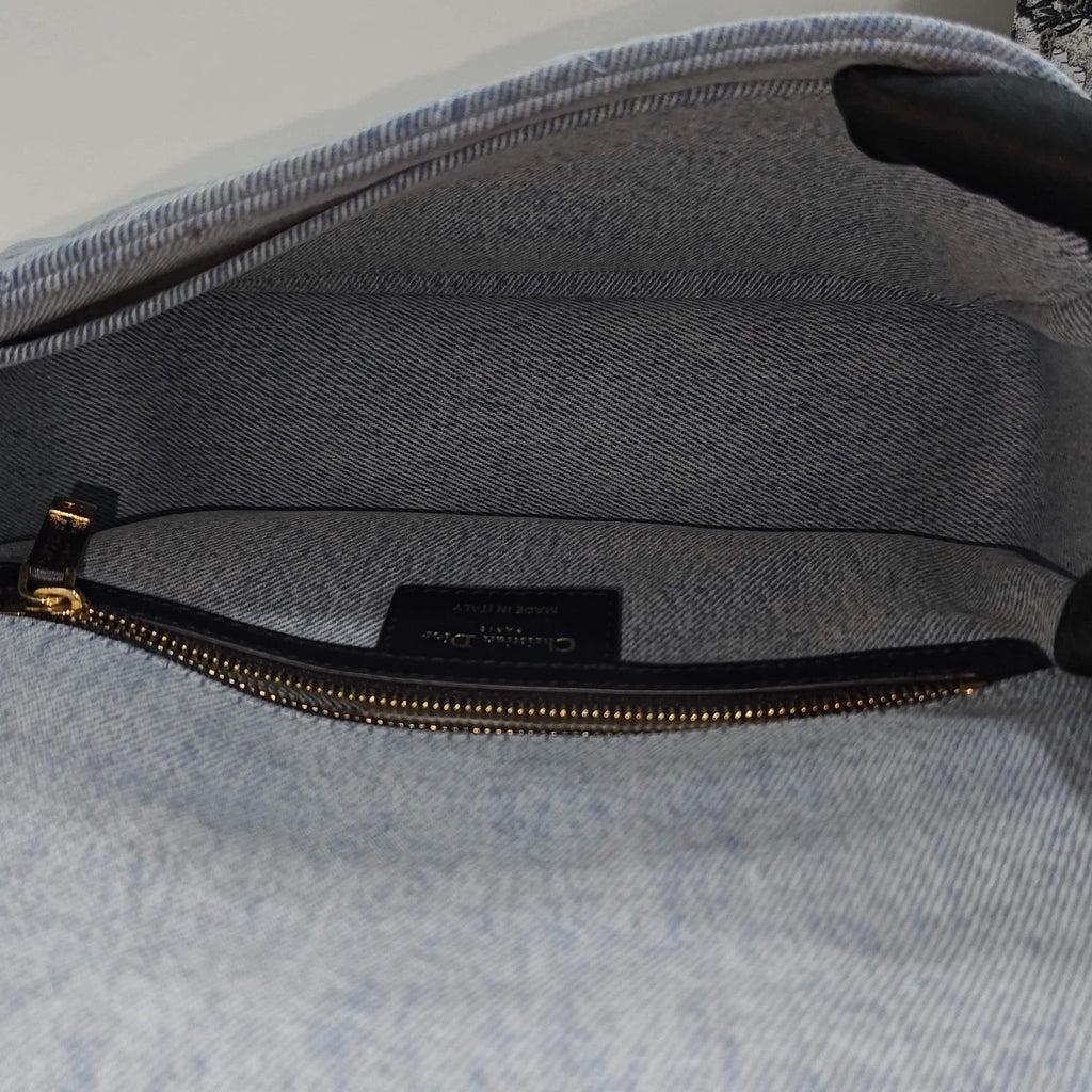 Dior Denim Caro Shoulder Crossbody For Women