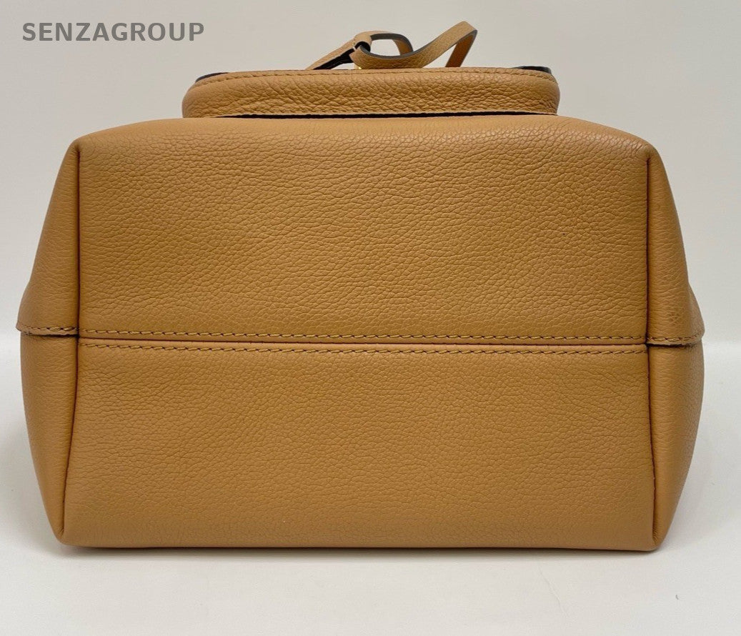 Louis Vuitton Lockme Bucket Drawstring Shoulder Crossbody Bag Brown Women