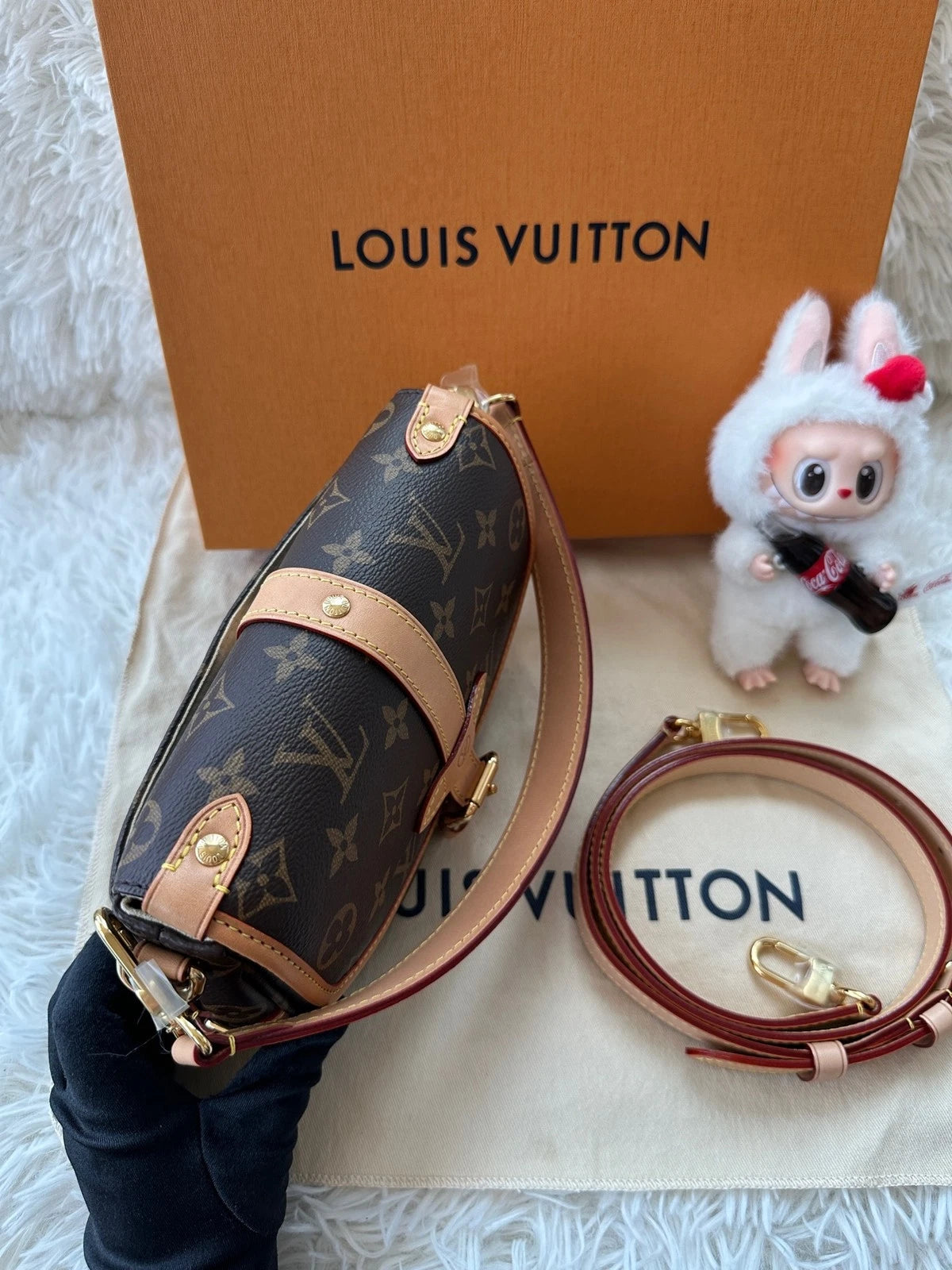 Louis Vuitton Monogram Canvas Saumur BB Shoulder Bag For Women