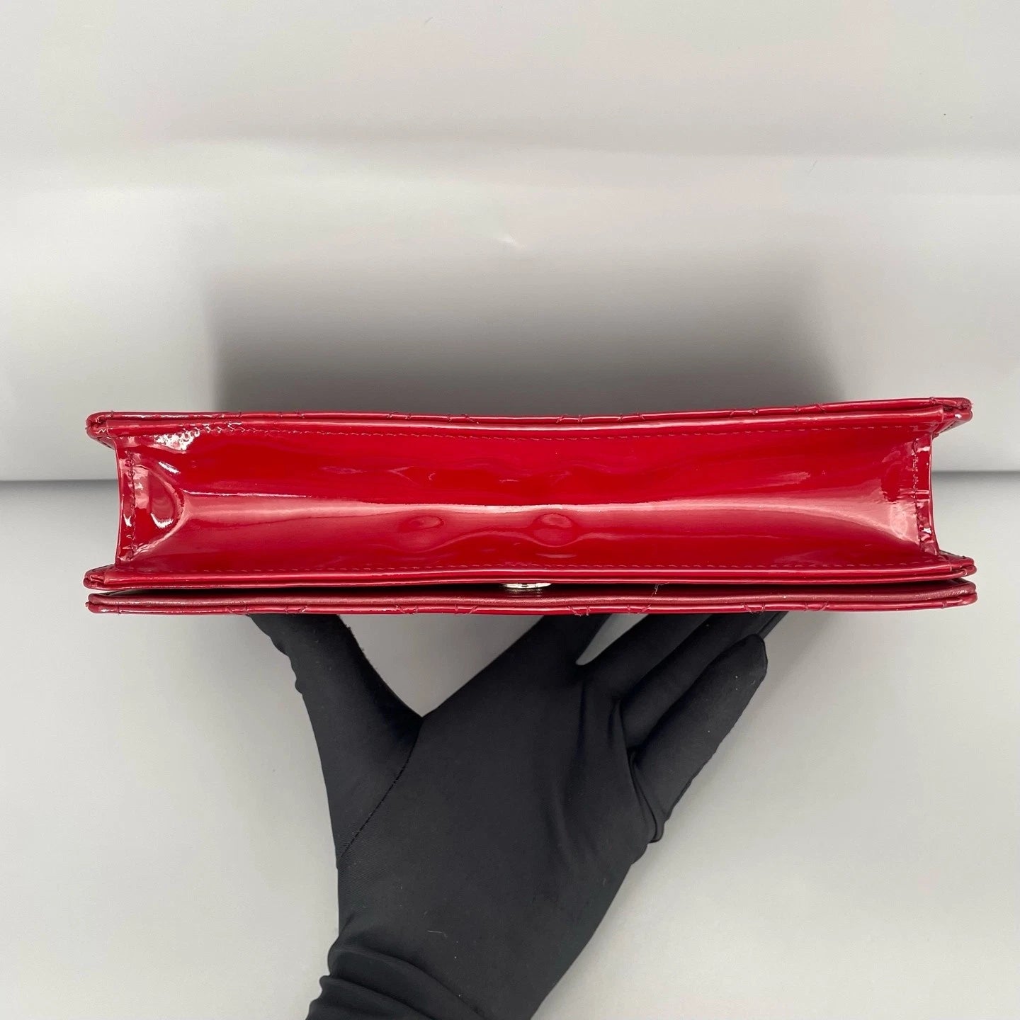 Dior Lady Dior Red Chain Bag Excellent