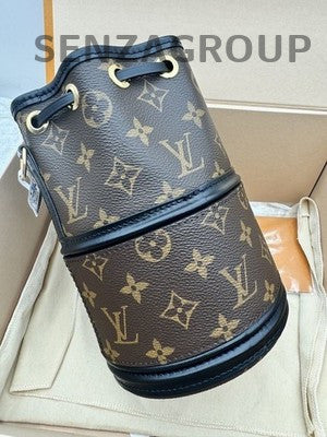 Louis Vuitton Monogram CANOE Bucket Bag Brown Black Women's Shoulder Tote