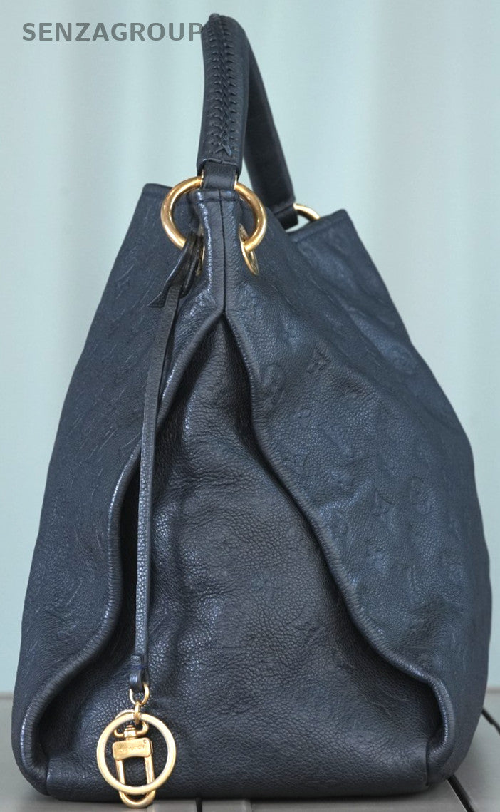 Louis Vuitton Monogram Empreinte Artsy MM Navy Blue Leather Shoulder bag