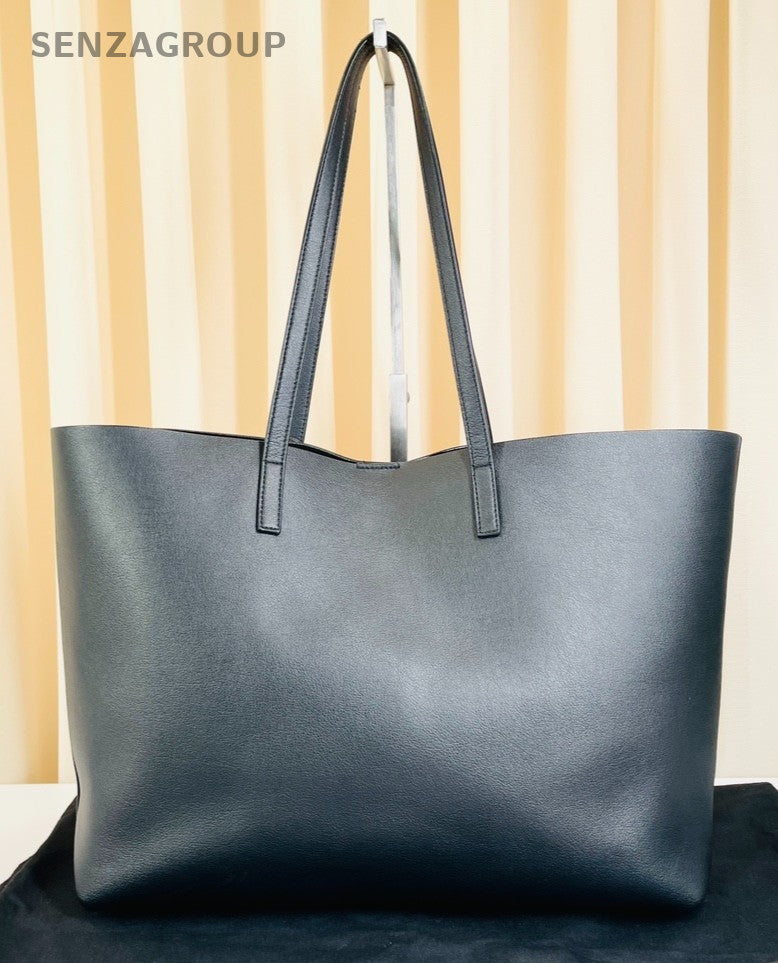 YSL Saint Laurent East West Tote Calfskin Shoulder bag with pouch Women Black