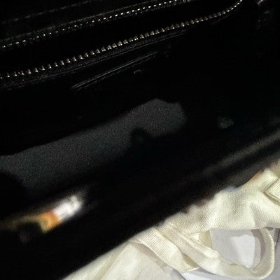 Dior Lady Dior Cannage Black Silver Handbag Shoulder Bag Classic