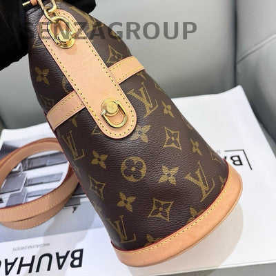 Louis Vuitton Monogram French Wallet Brown Gold Clasp Women's Classic