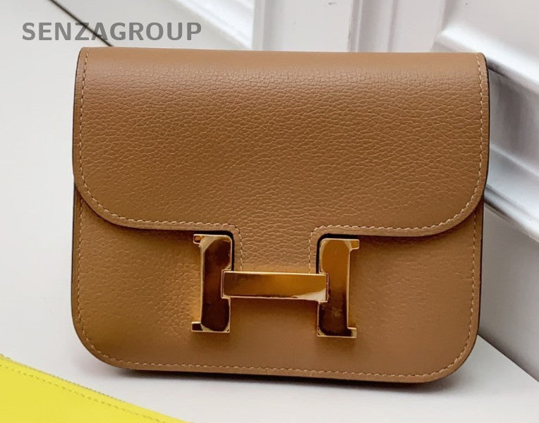Hermes Constance slim Clutch Wallet Brown Women
