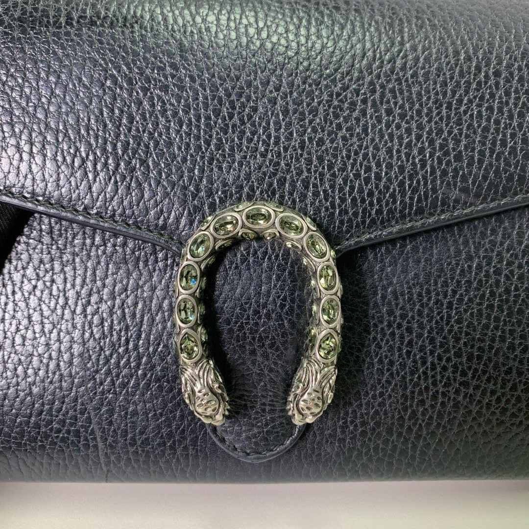 GUCCI Dionysus woc Black Silver Crossbody bag