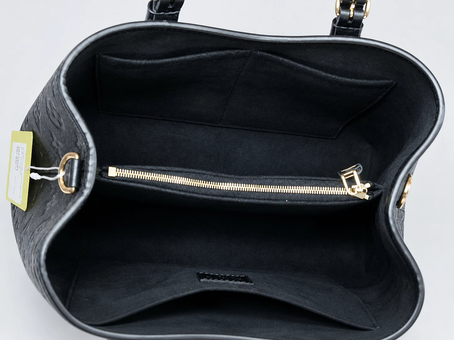 Louis Vuitton Monogram Black Empreinte Babylon Tote Handbag Excellent