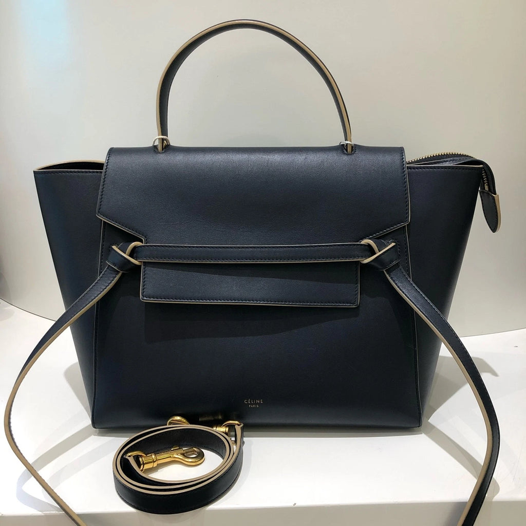 CELINE Mini Belt Bag Top Handle Bag Crossbody For Women