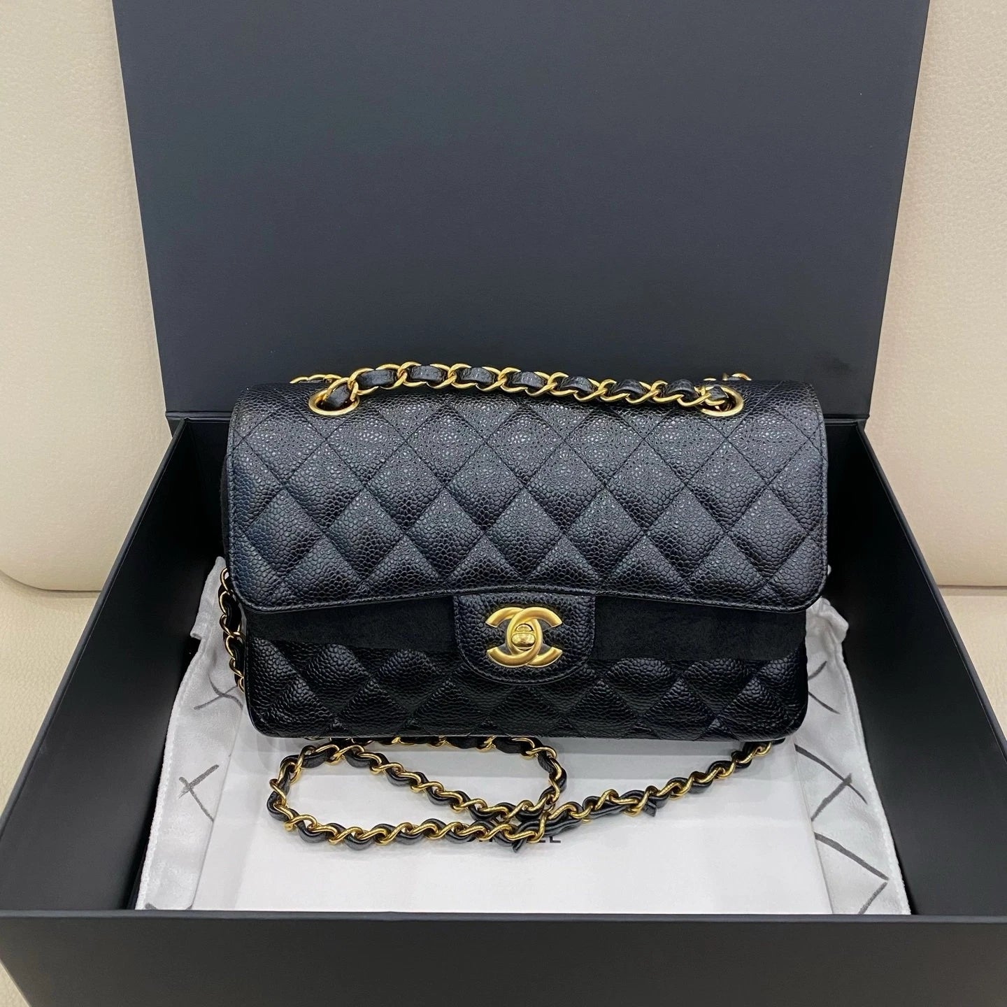 CHANEL CF Small Black Shoulder Bag For Women