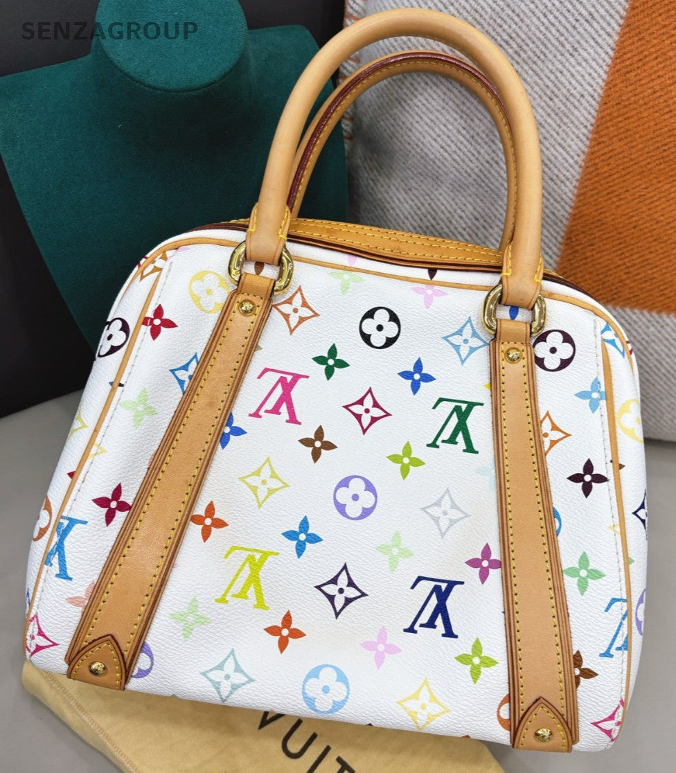 Louis Vuitton Priscilla Monogram Handbag Multiwhite Gold Women Classic