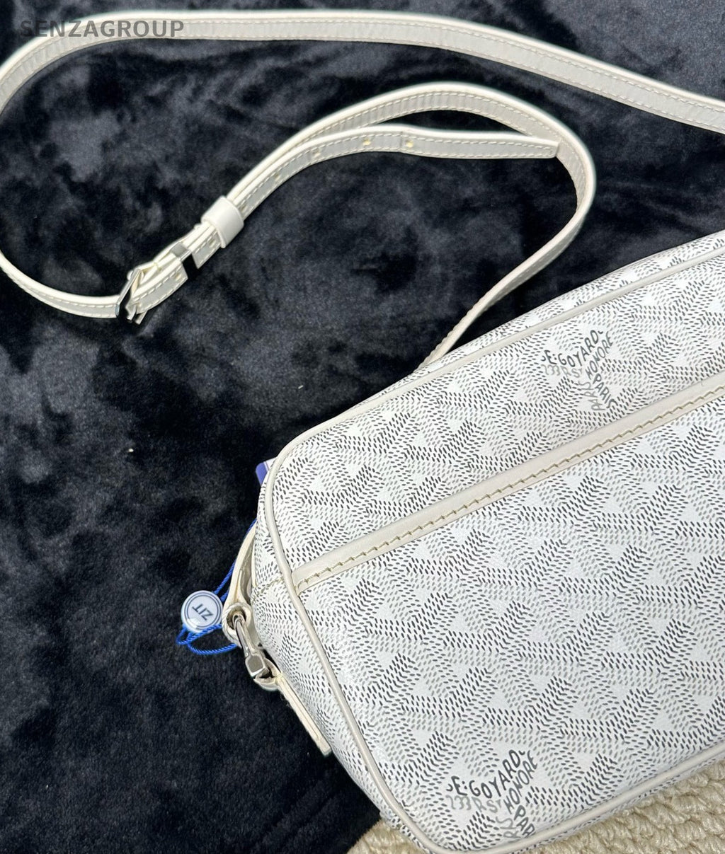 Goyard Monogram Canvas Camera bag Soulder Crossbody Bag Women White.
