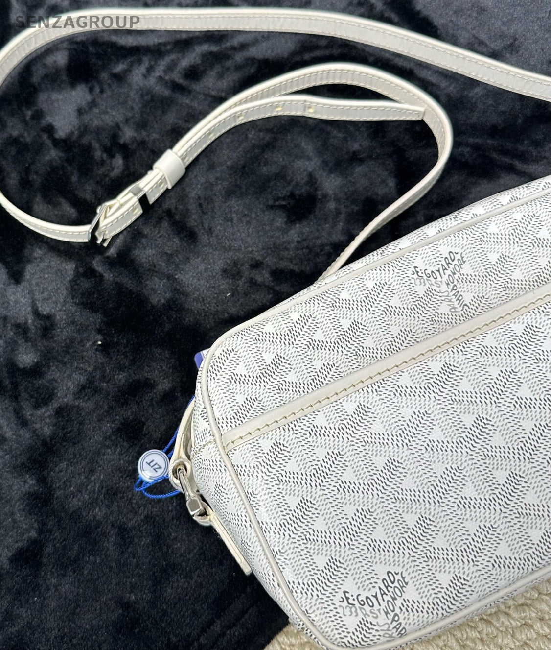 Goyard Monogram Canvas Camera bag Soulder Crossbody Bag Women White.