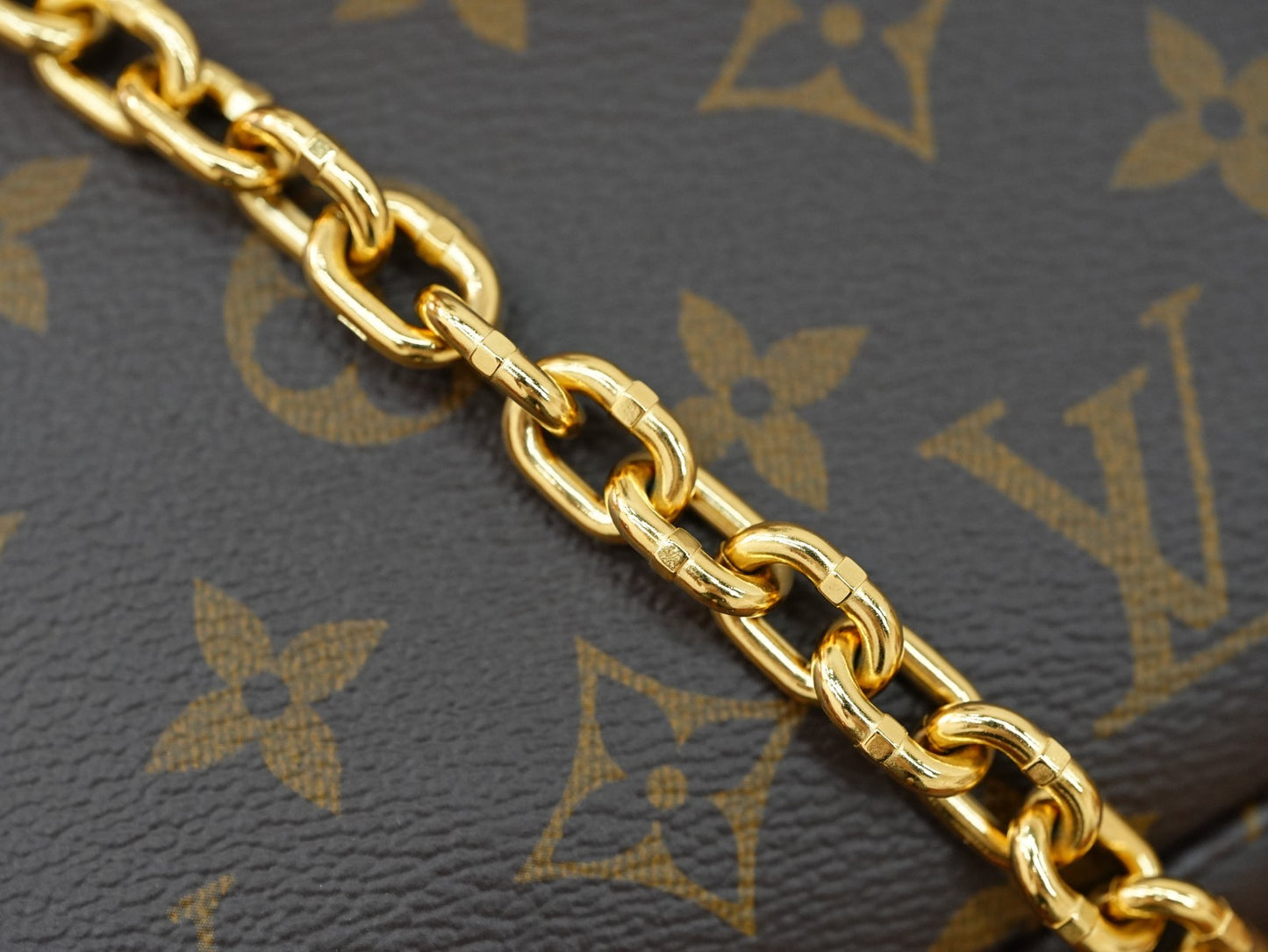 Louis Vuitton Monogram Pochette Accessories Chain Shoulder bag Almost Brand NEW