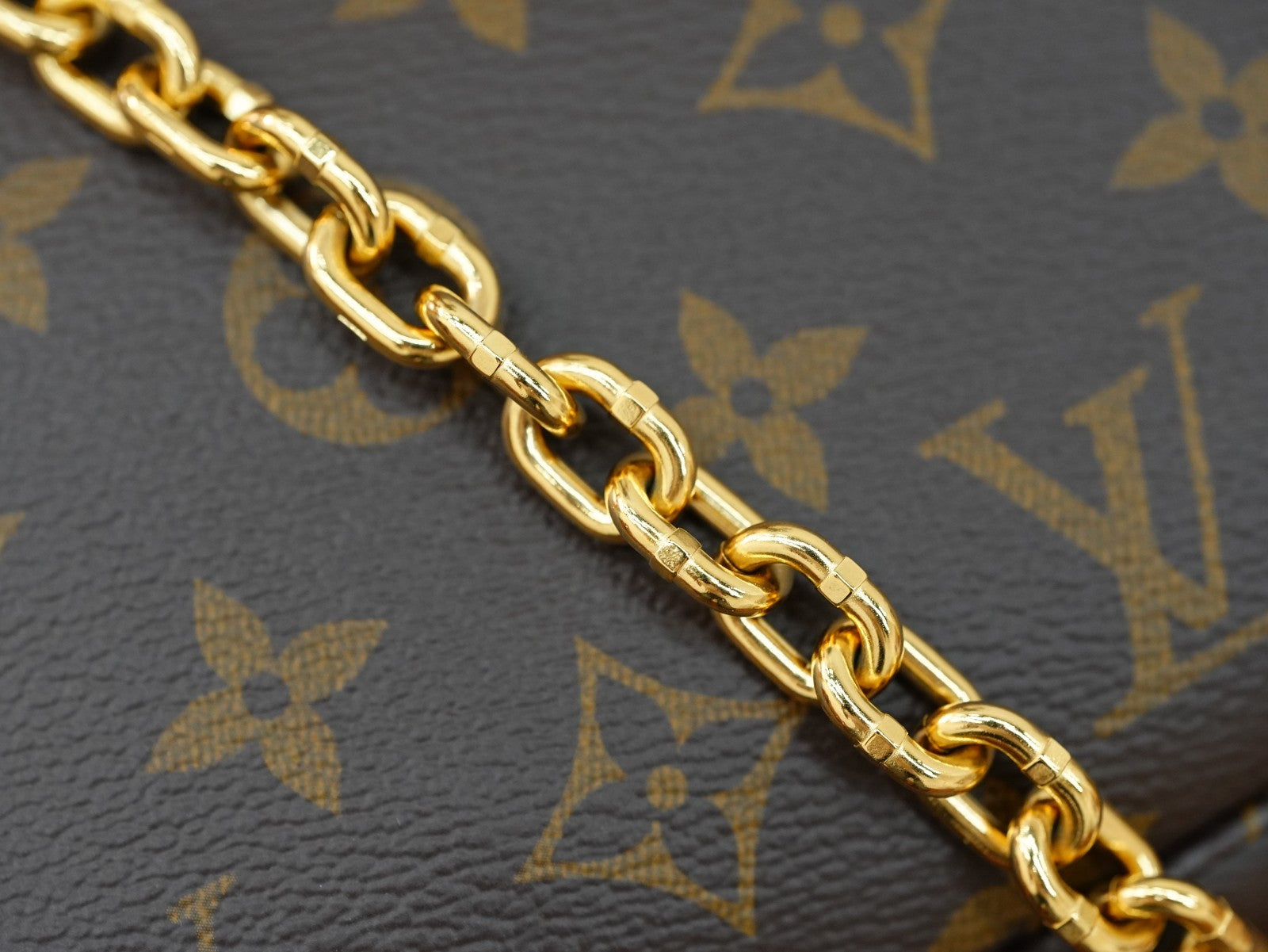 Louis Vuitton Monogram Pochette Accessories Chain Shoulder bag Almost Brand NEW