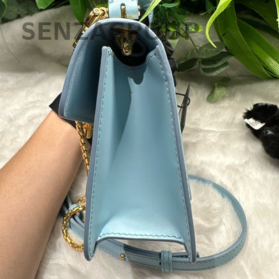 Bulgari Alexander Wang Chain Shoulder Crossbody Bag Blue Gold Fashion Women