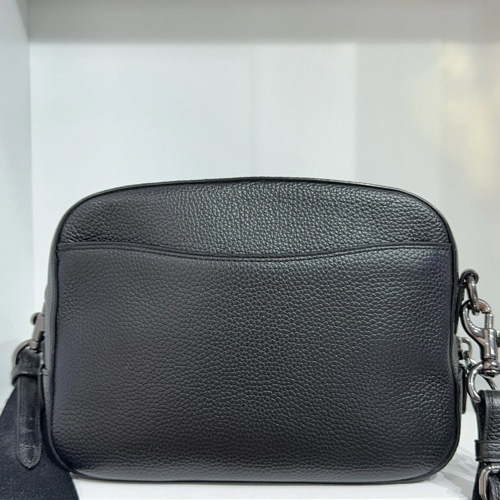 COACH Dinosaur Carriage Print Leather Camera Crossbody Shoulder Bag Women