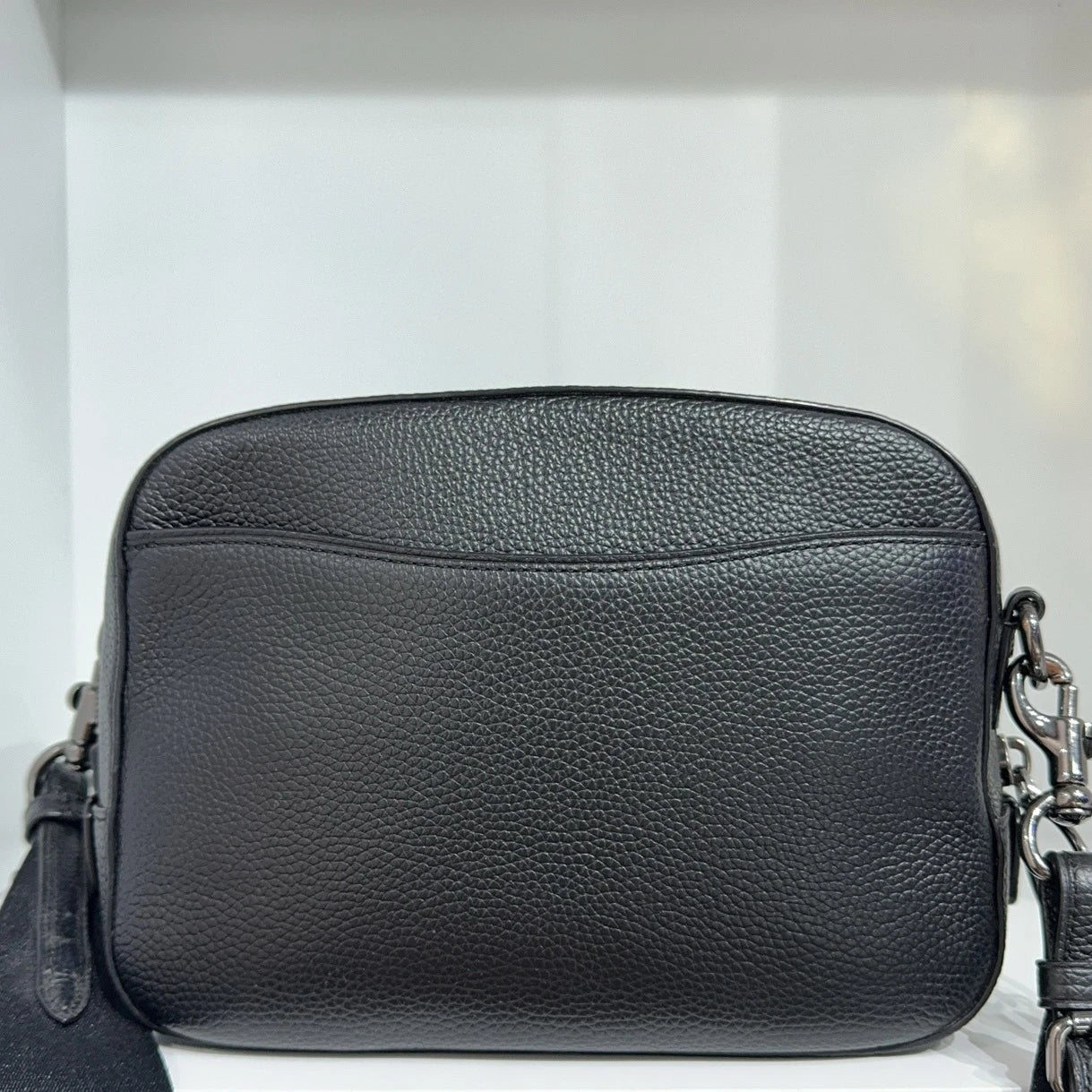COACH Dinosaur Carriage Print Leather Camera Crossbody Shoulder Bag Women