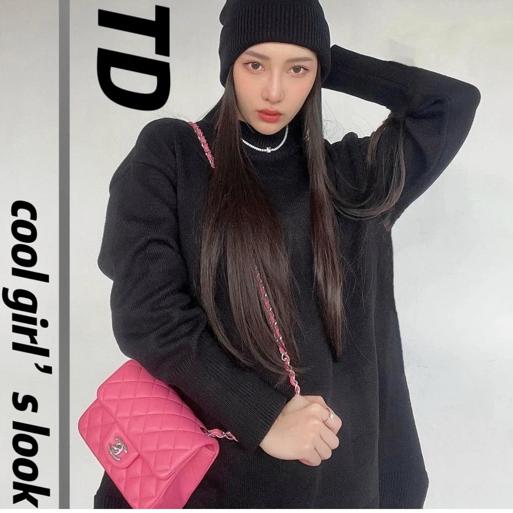 Chanel Classic Flap Mini Chain Shoulder Crossbody Pink Silver Women Fashion