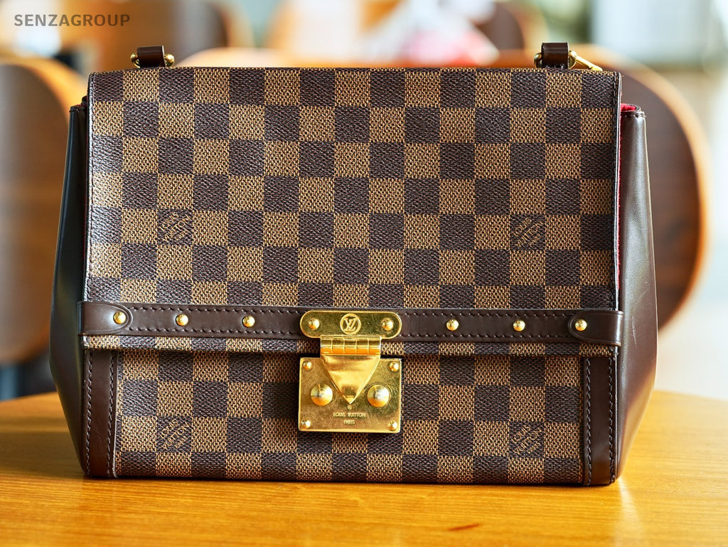 Louis Vuitton Damier Monogram Venice Shoulder Handbag brown