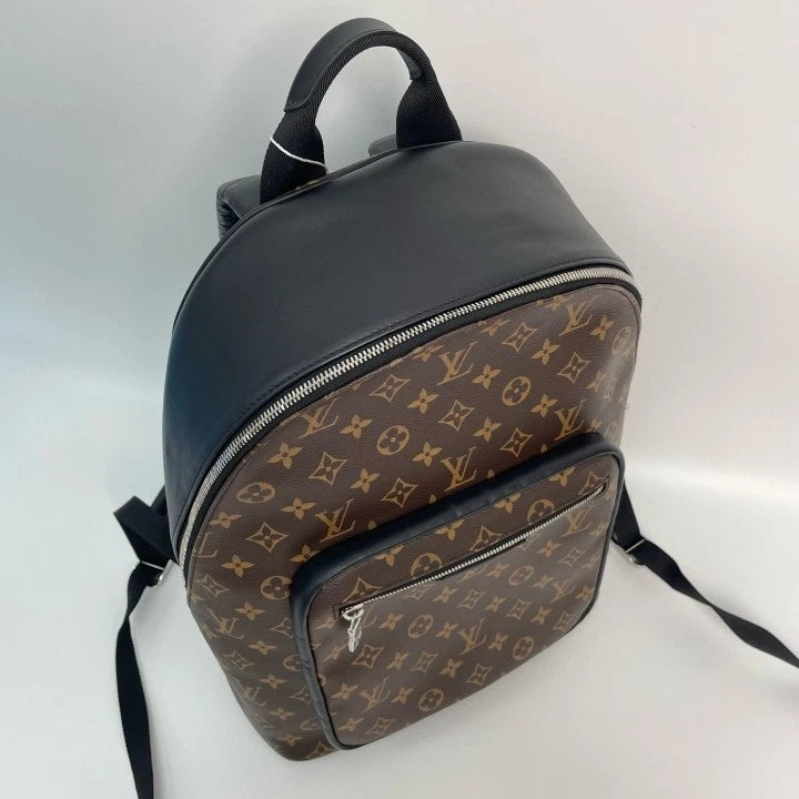 Louis Vuitton Monogram Black Calfskin Josh Backpack For Women