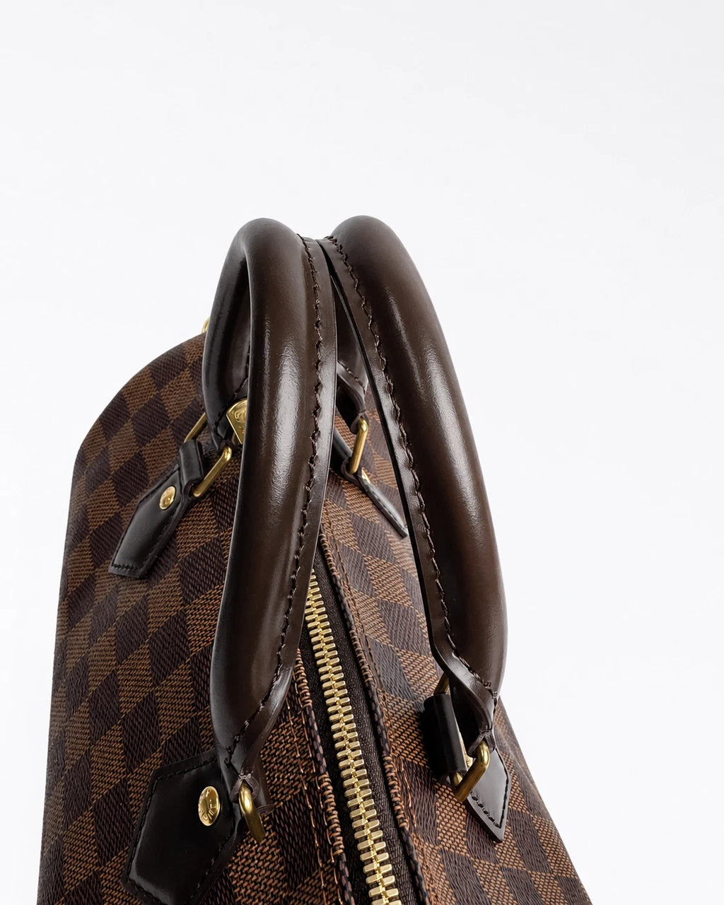 Louis Vuitton Speedy25 Canvas Damier Brown Shoulder Bag Handbag Excellent