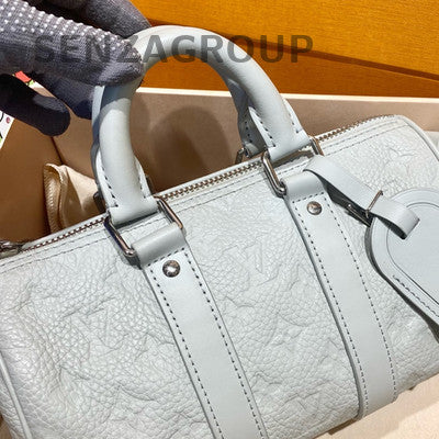 Louis Vuitton Keepall Monogram Handbag Silver - Classic Women's Travel