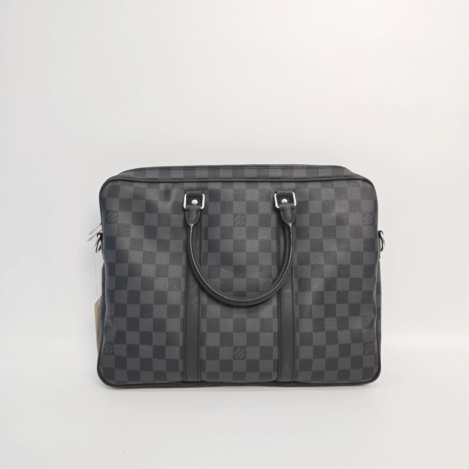 Authentic Louis Vuitton Black Gray Briefcase For Women