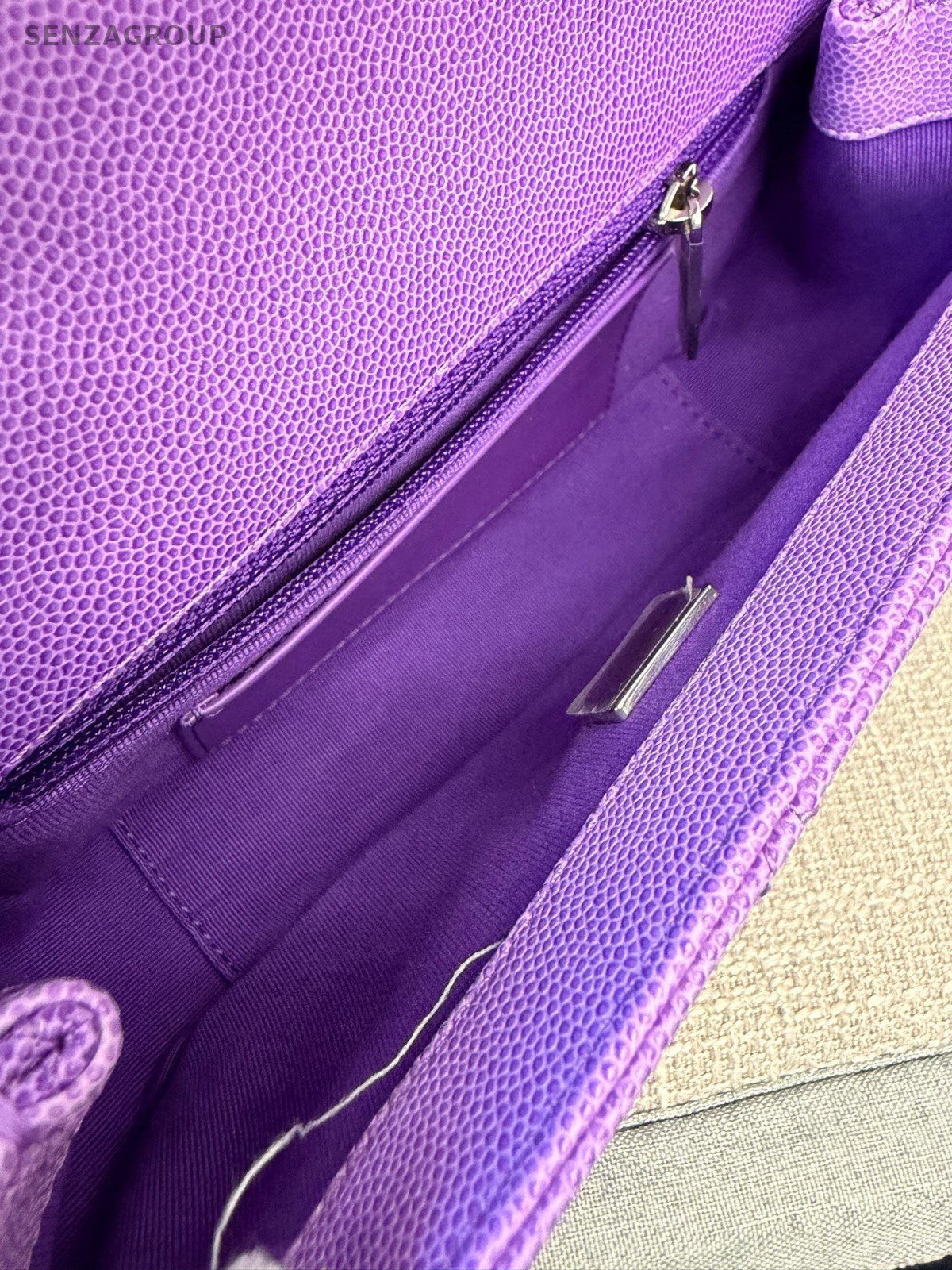 Chanel Diamond Mini Chain Shoulder Bag Purple Women Classic Fashion
