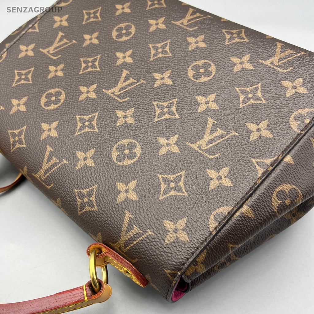 Louis Vuitton Cluny bb PM Monogram Top Handle 2way Shoulder bag Brown Women