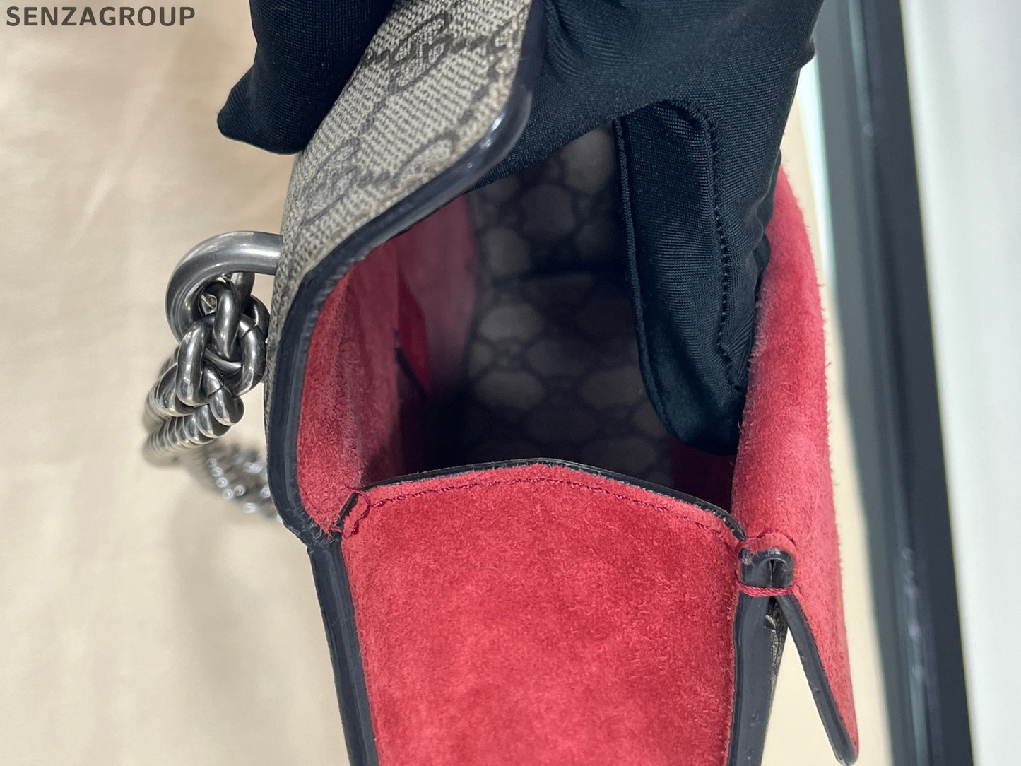 Gucci Dionysus Small Chain Shoulder Bag Brown Red Women Classic