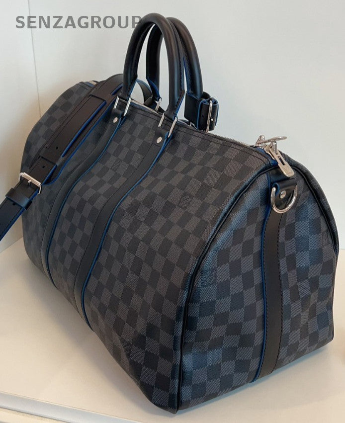 Louis Vuitton Damier Ebene Black Keep all 45 Top Handle Travel bag