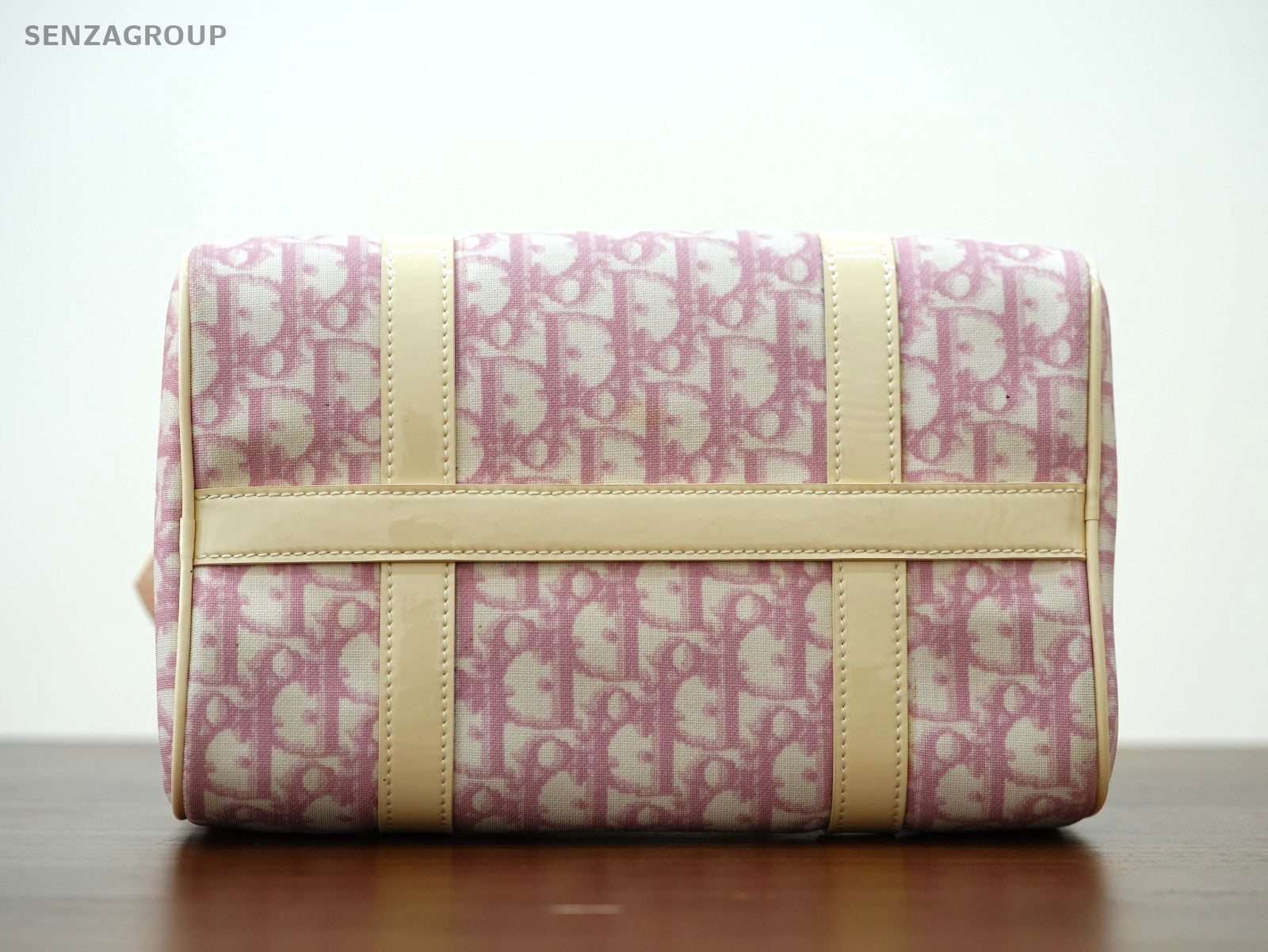 Fendi FF Boston Monogram Handbag Pink Women Canvas