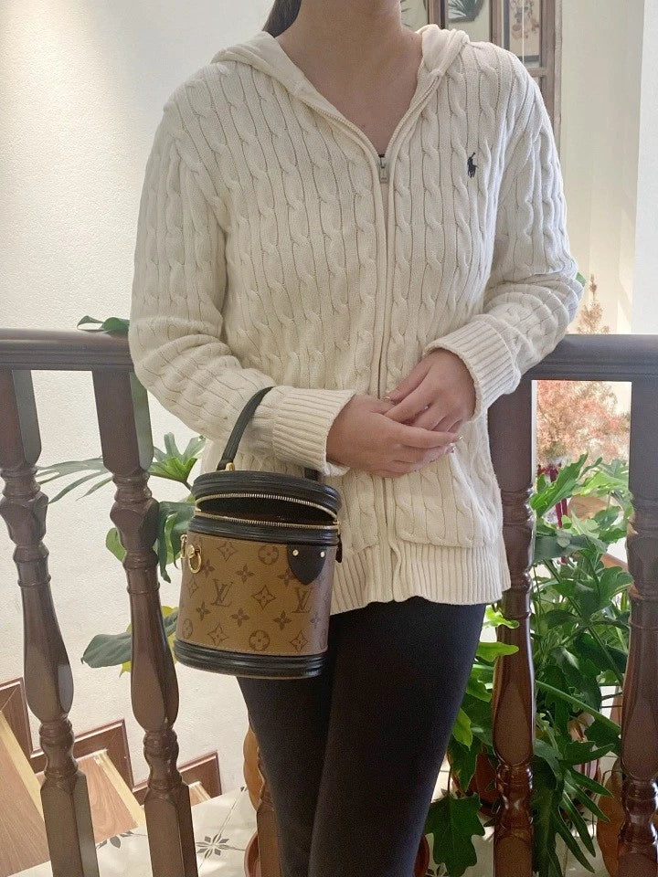 Louis Vuitton Monogram Canvas Cannes Bucket Handbag Crossbody Women