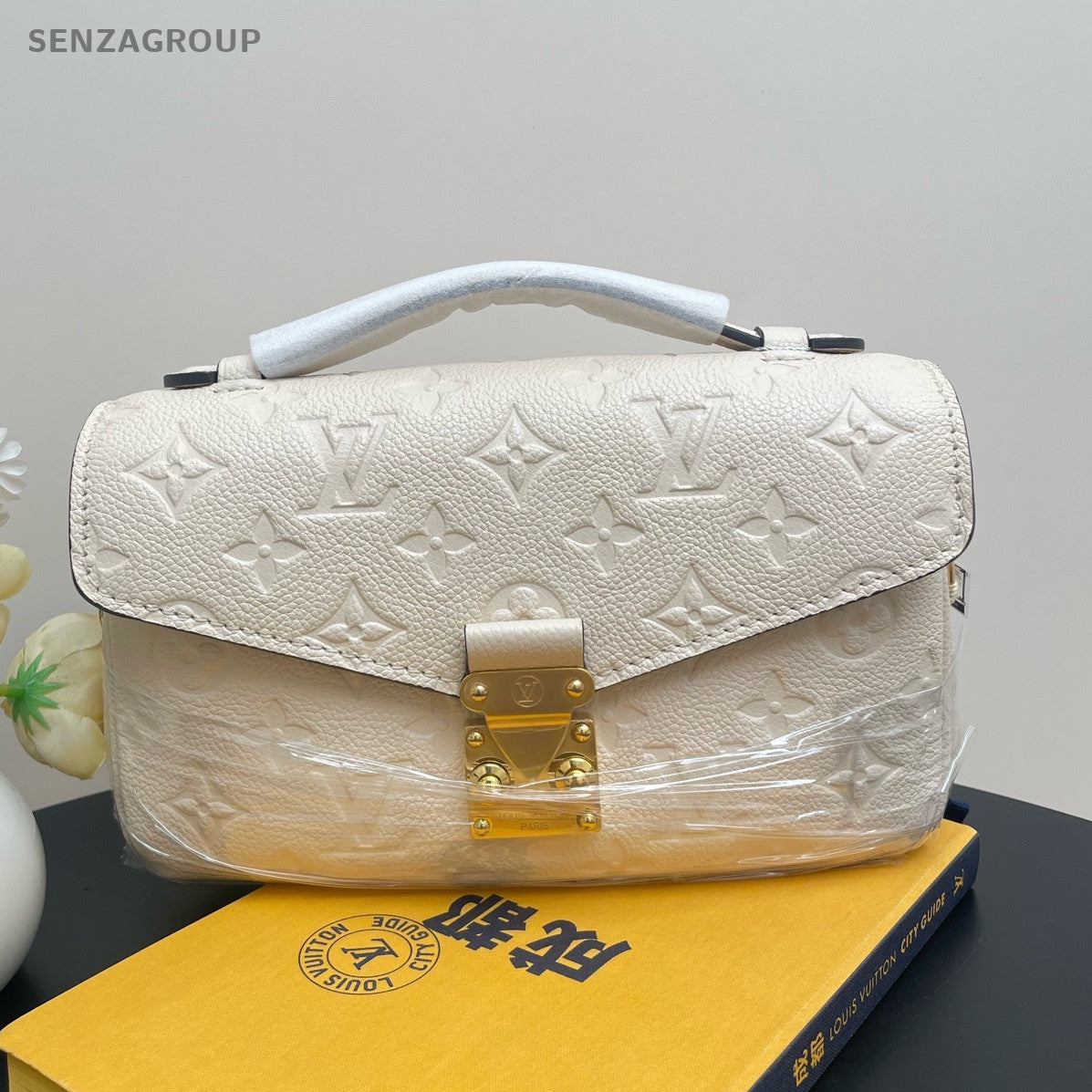 Louis Vuitton Monogram Leather Messenger Crossbody Bag for Women