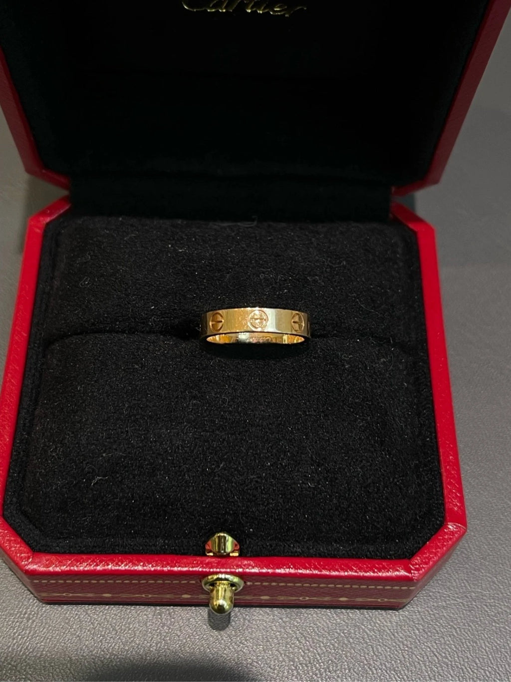 Cartier love Narrow Band Ring 18k Yellow Gold EU47/US4
