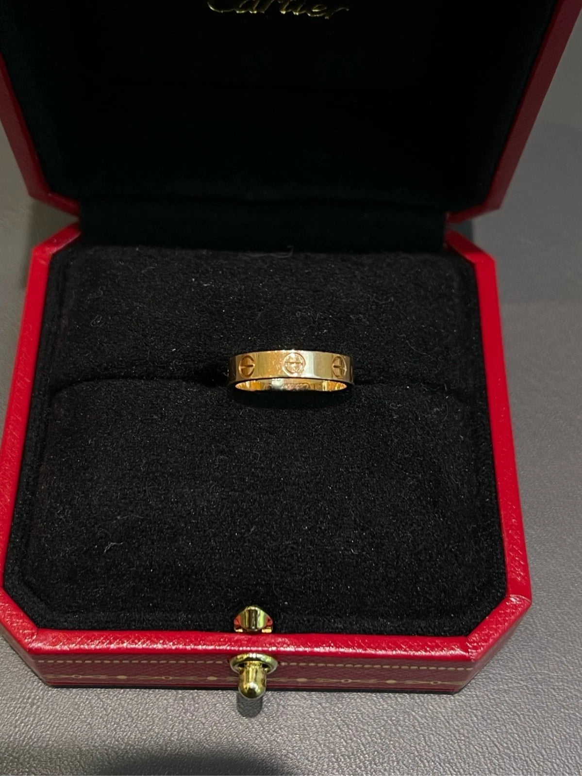 Cartier love Narrow Band Ring 18k Yellow Gold EU47/US4