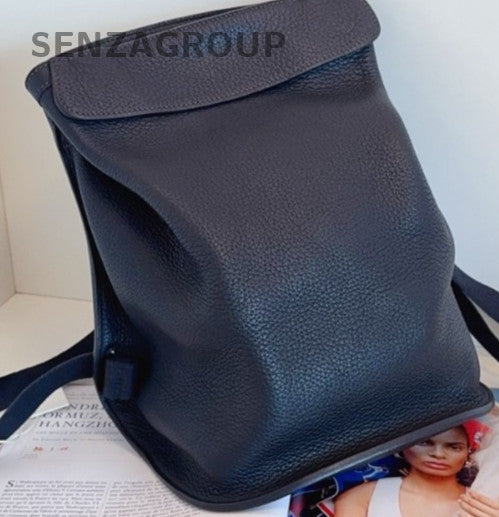 Hermes Sherpa Calfskin Backpack Black Unisex Adults Classic Vintage