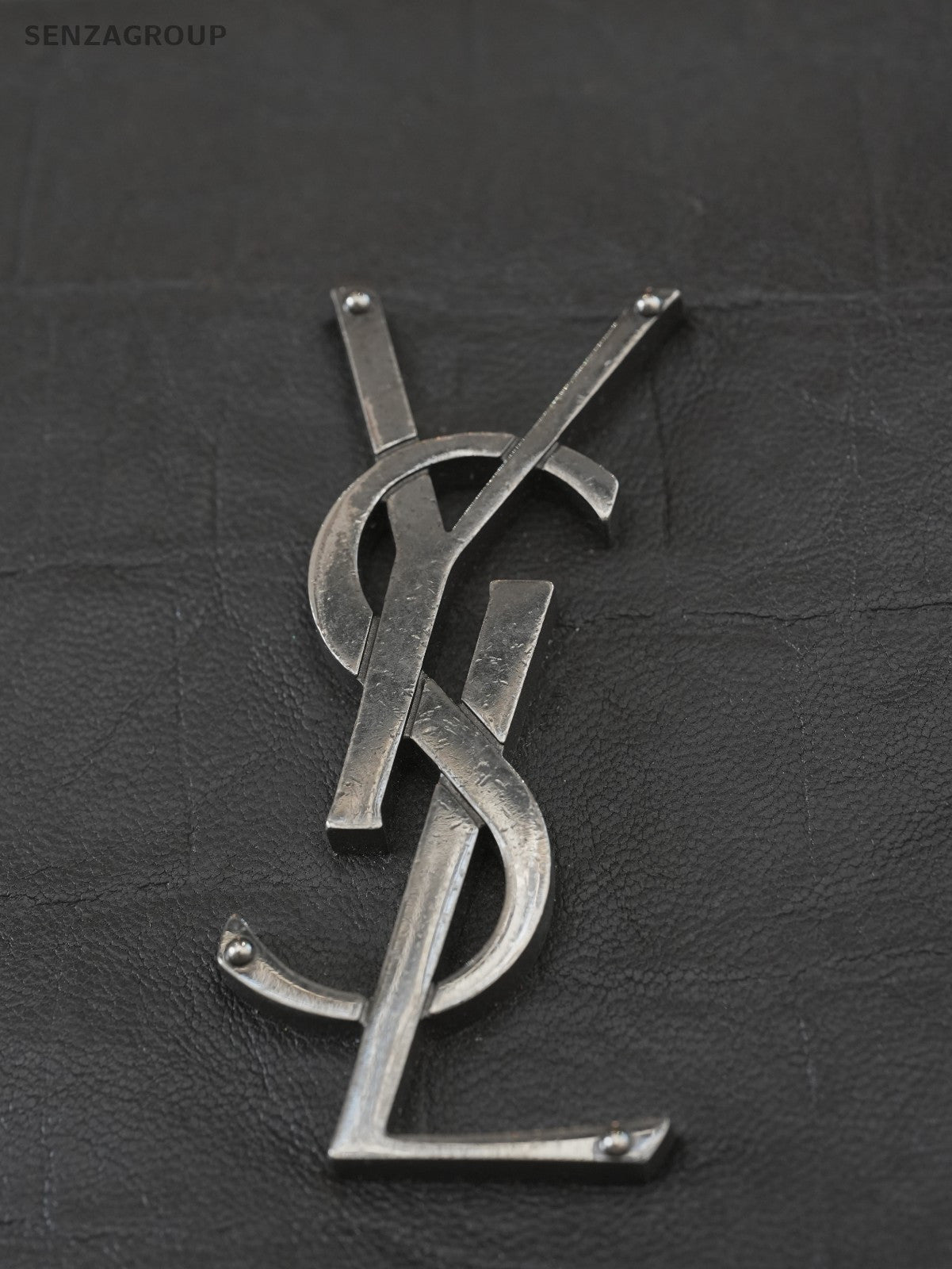 YSL Saint Laurent Hollywood Dark grey Calfskin Shoulder bag Crossbody