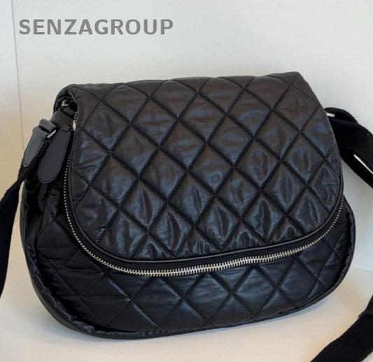 Chanel Bowling 2Way Crossbody Shoulder Bag Black Silver Unisex Adults Classic