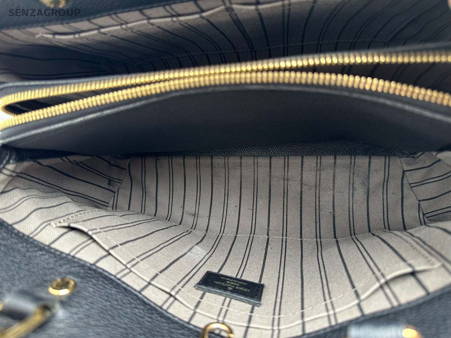 SJ0001  Louis Vuitton leather Tote Bags Montaigne MM Bag (Z)