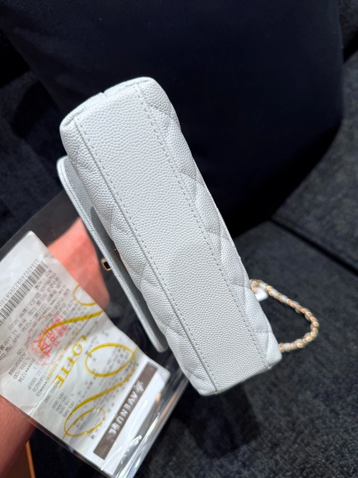 New CHANEL Blue Coco Handle Mini Top Handle Bag For Women
