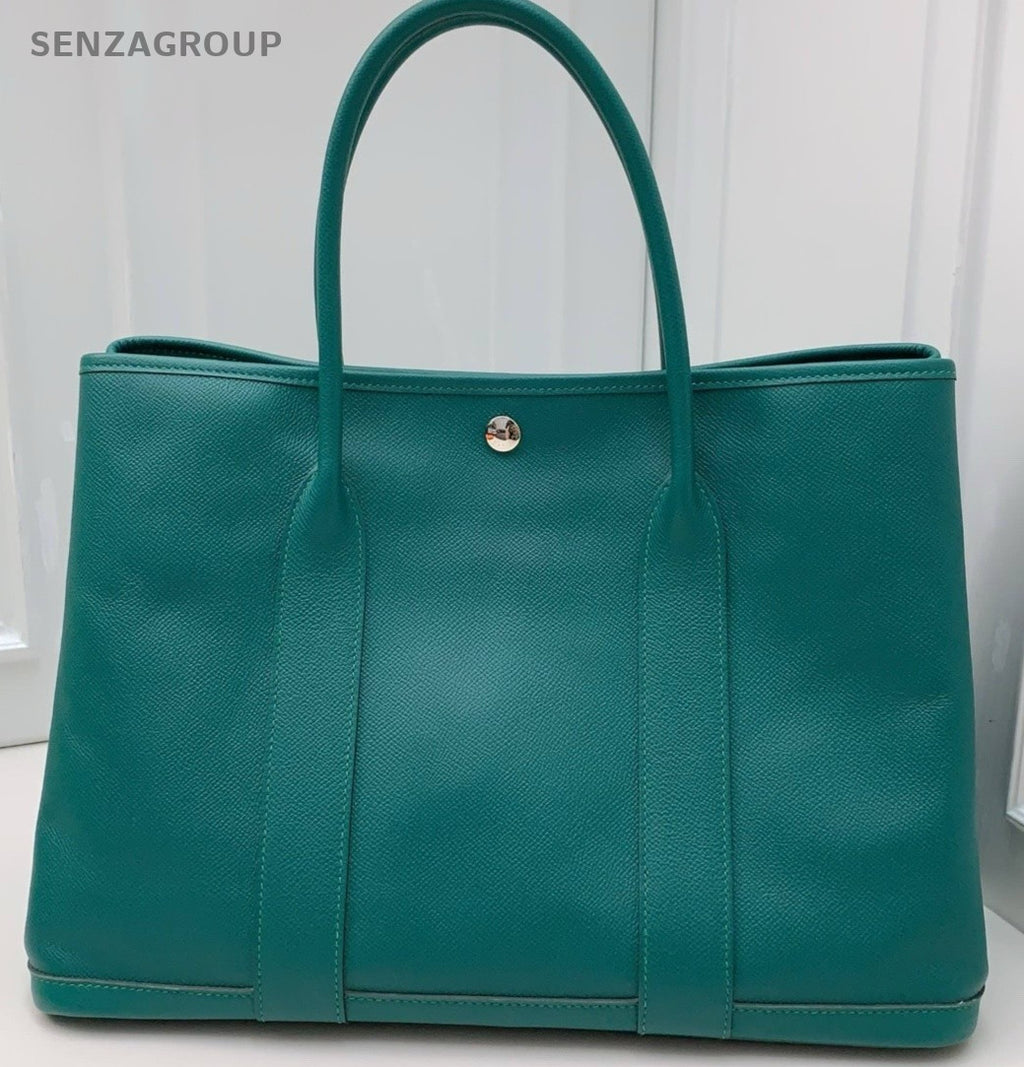 Hermès Garden Party Top Handle Shoulder Bag Green Women