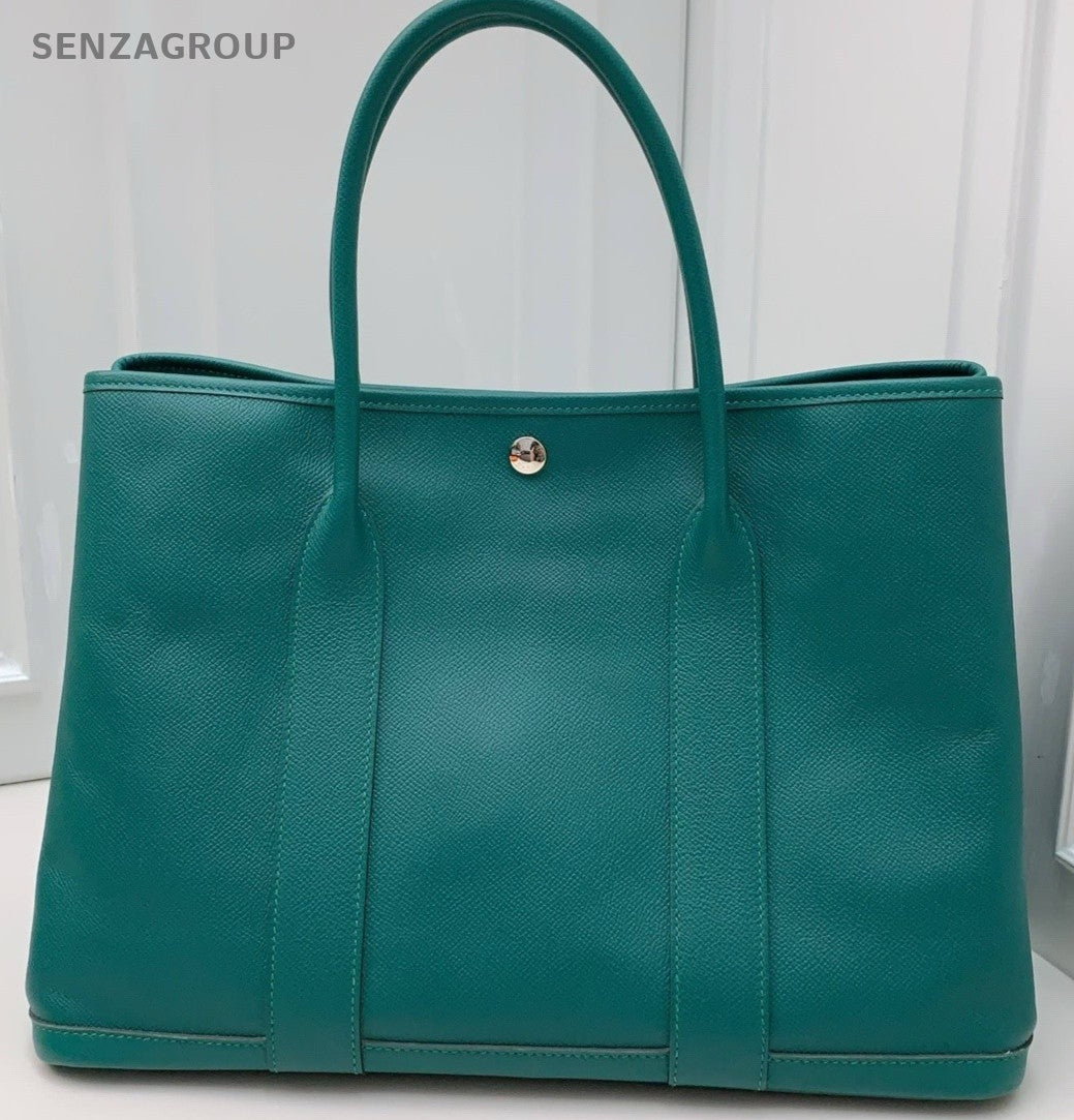 Hermès Garden Party Top Handle Shoulder Bag Green Women