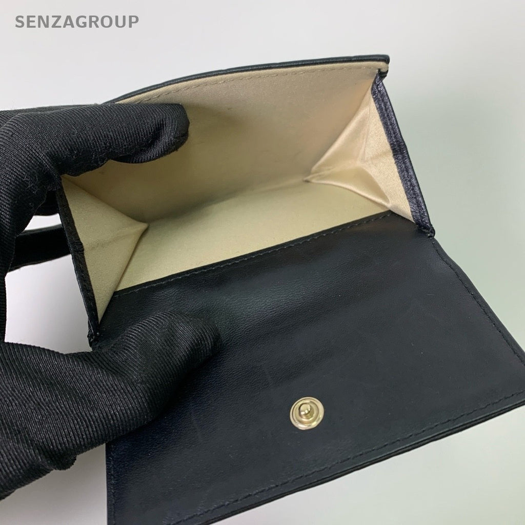 CHANEL Camellia Black gold Small wallet