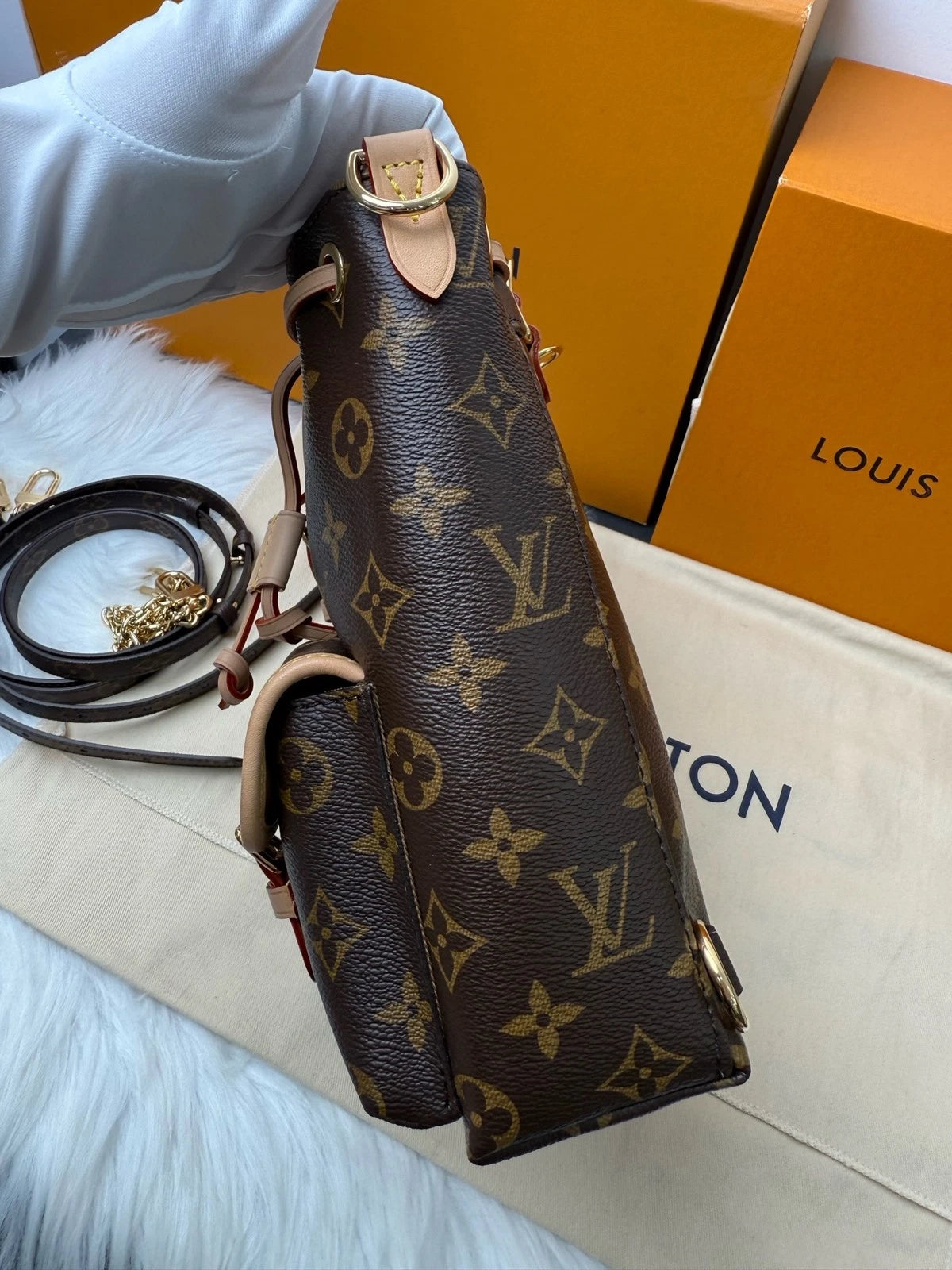 Louis Vuitton Canvas Excursion Backpack For Women