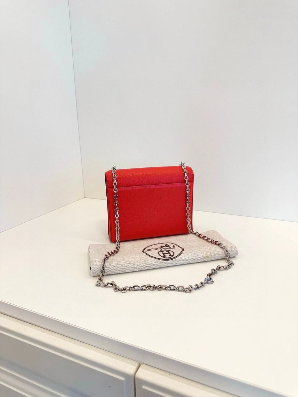 Hermes Verrou Mini Red Crossbody Bag For Women