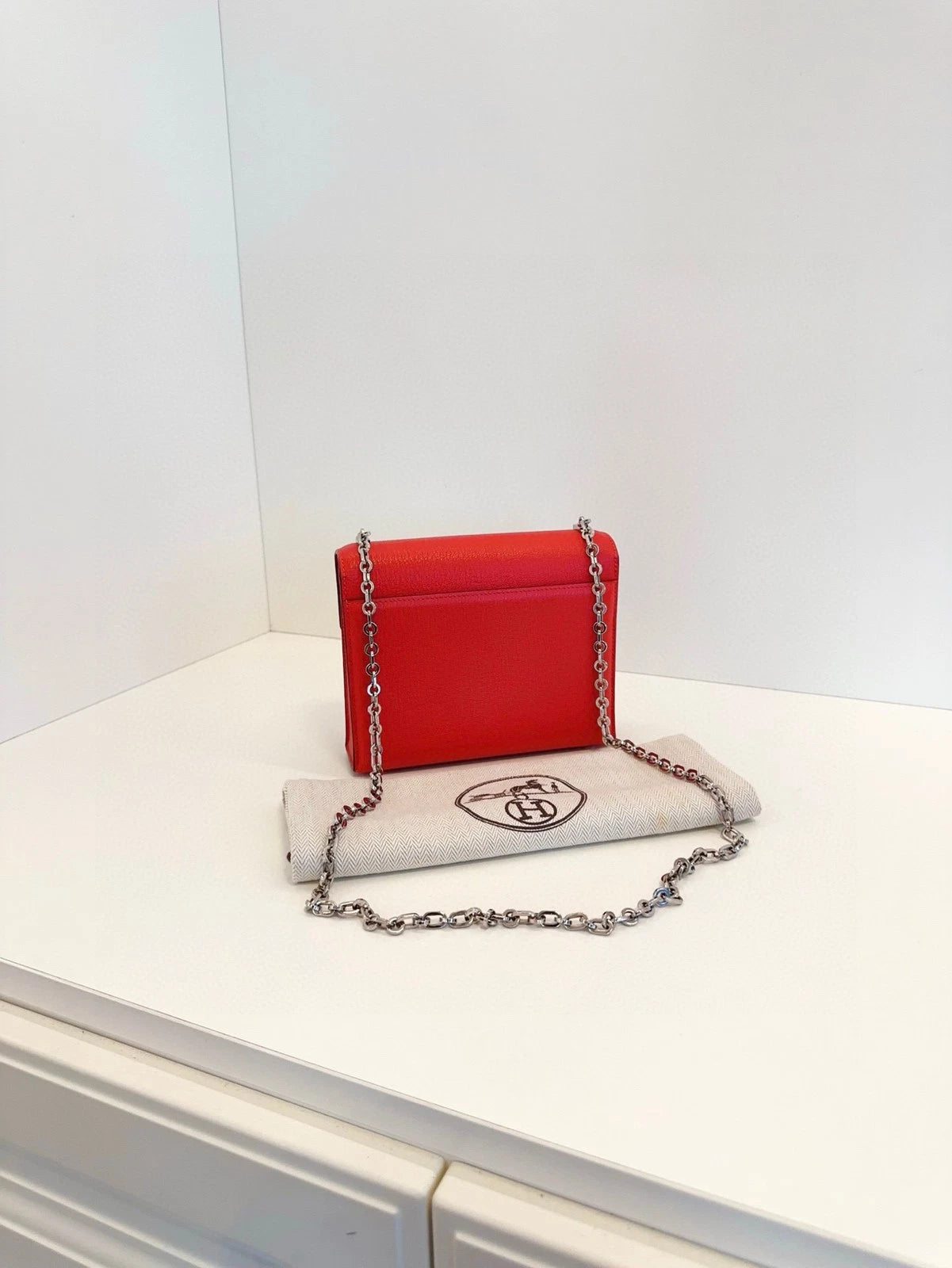 Hermes Verrou Mini Red Crossbody Bag For Women
