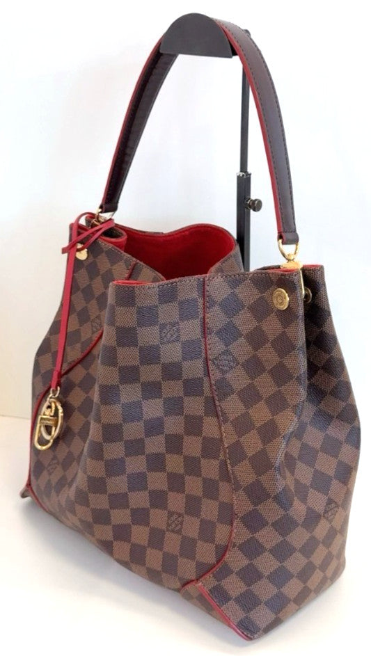 Louis Vuitton Classic Hobo Damier Ebene Shoulder Handbag Women