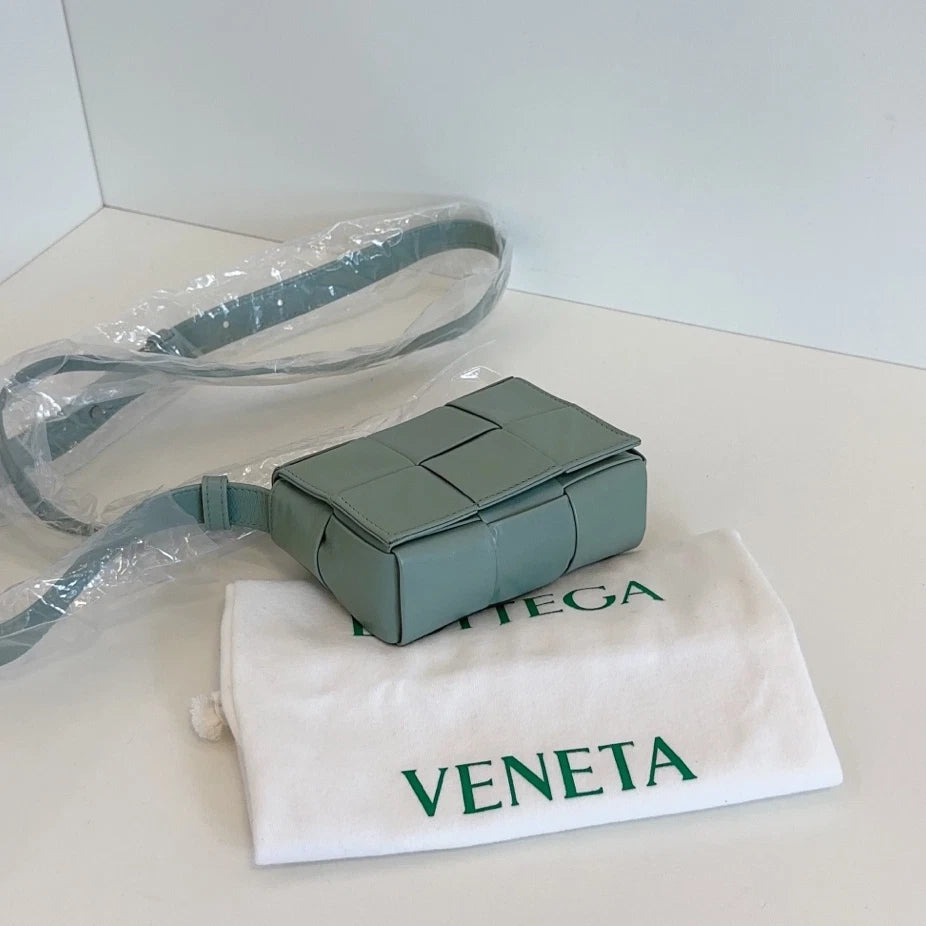 Bottega Veneta Candy Cassette Mini Crossbody Green Women Classic